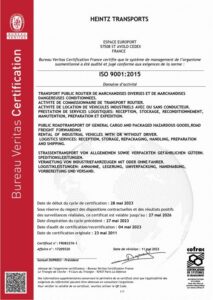 Certification ISO 9001