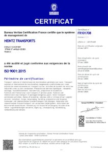 Re certification ISO 9001